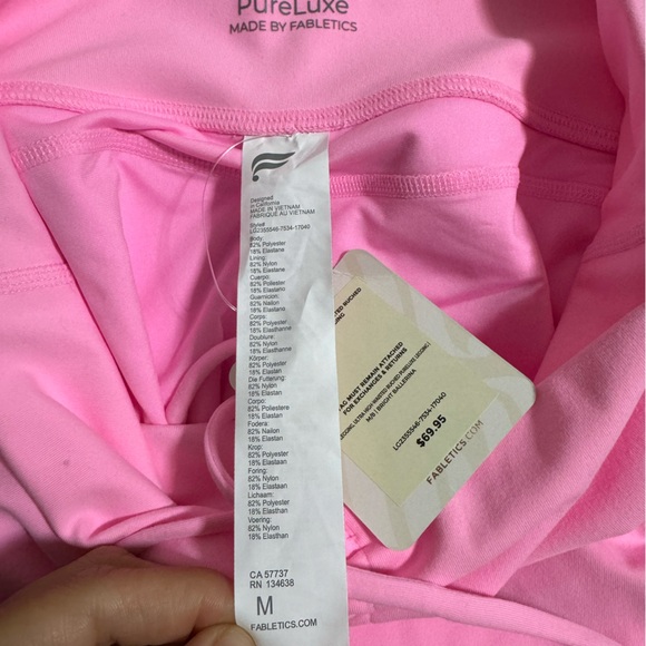 Fabletics PureLuxe Ultra High Waisted Ruched Legging Size Medium Pink - Picture 6 of 7